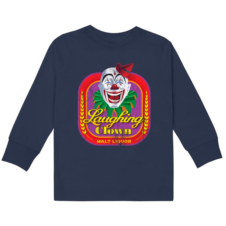 Laughing Clown Malt Liquor - Talladega Nights -  Kids Long Sleeve T-Shirts