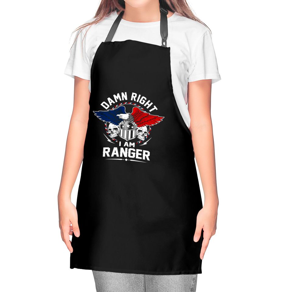 Ranger Name Kitchen Apron - In Case Of Emergency My Blood Type Is Ranger Gift Item - Ranger - Kitchen Aprons