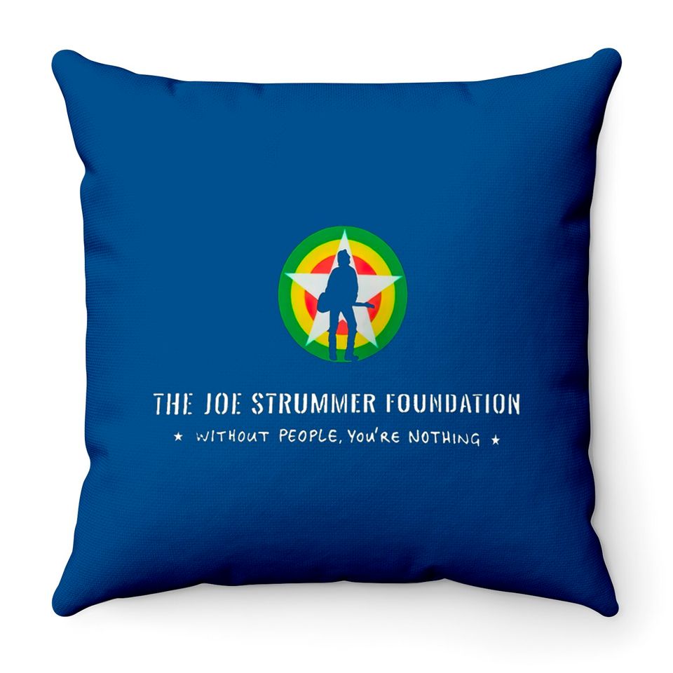The Clash Joe Strummer Foundation Gift Throw Pillows