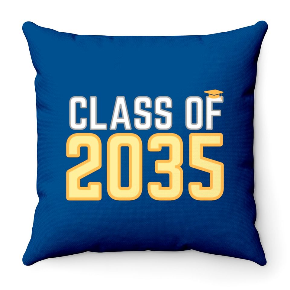 Class of 2035 Throw Pillows