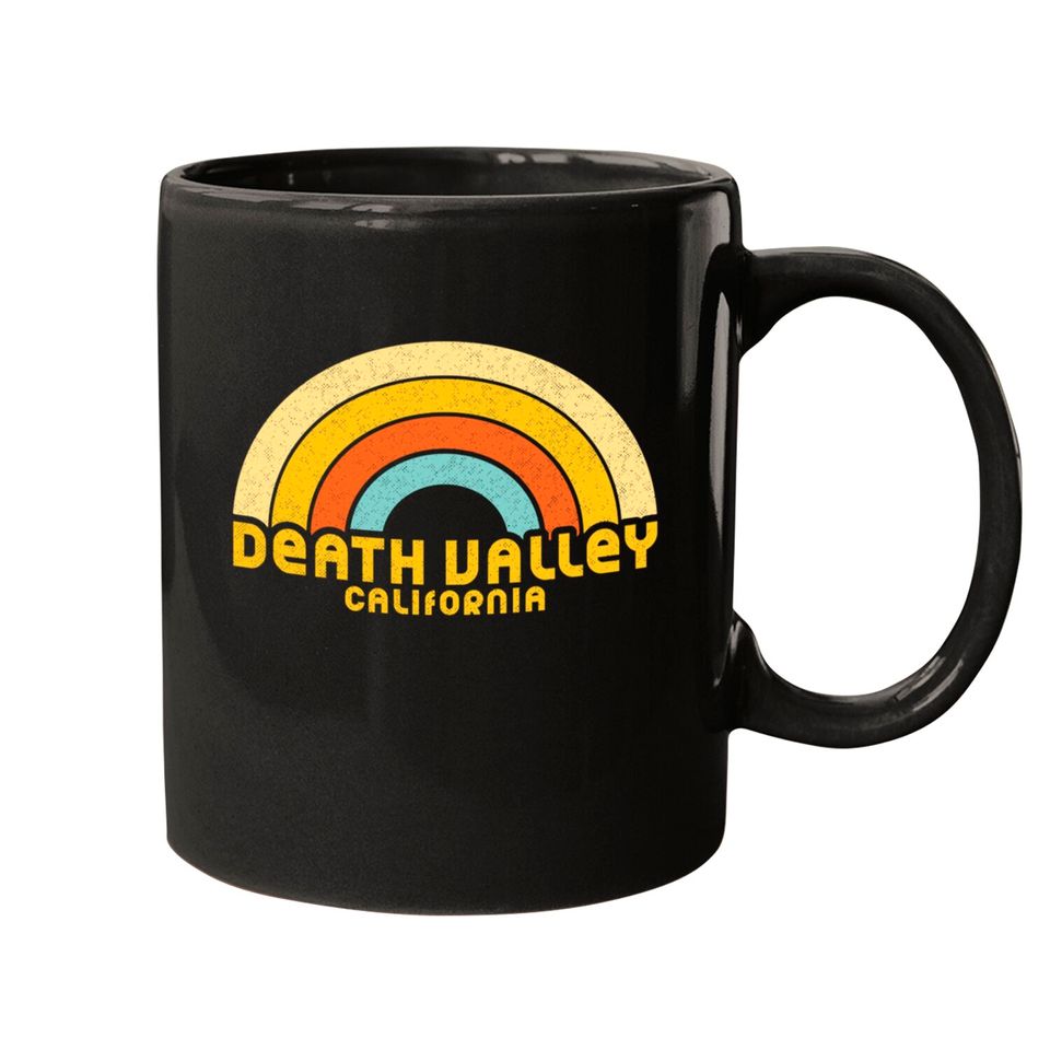Retro Death Valley California - Death Valley California - Mugs
