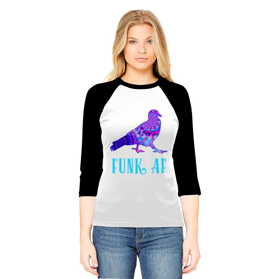 Pigeons Playing Ping Pong Funk AF PPPP Baseball Tees