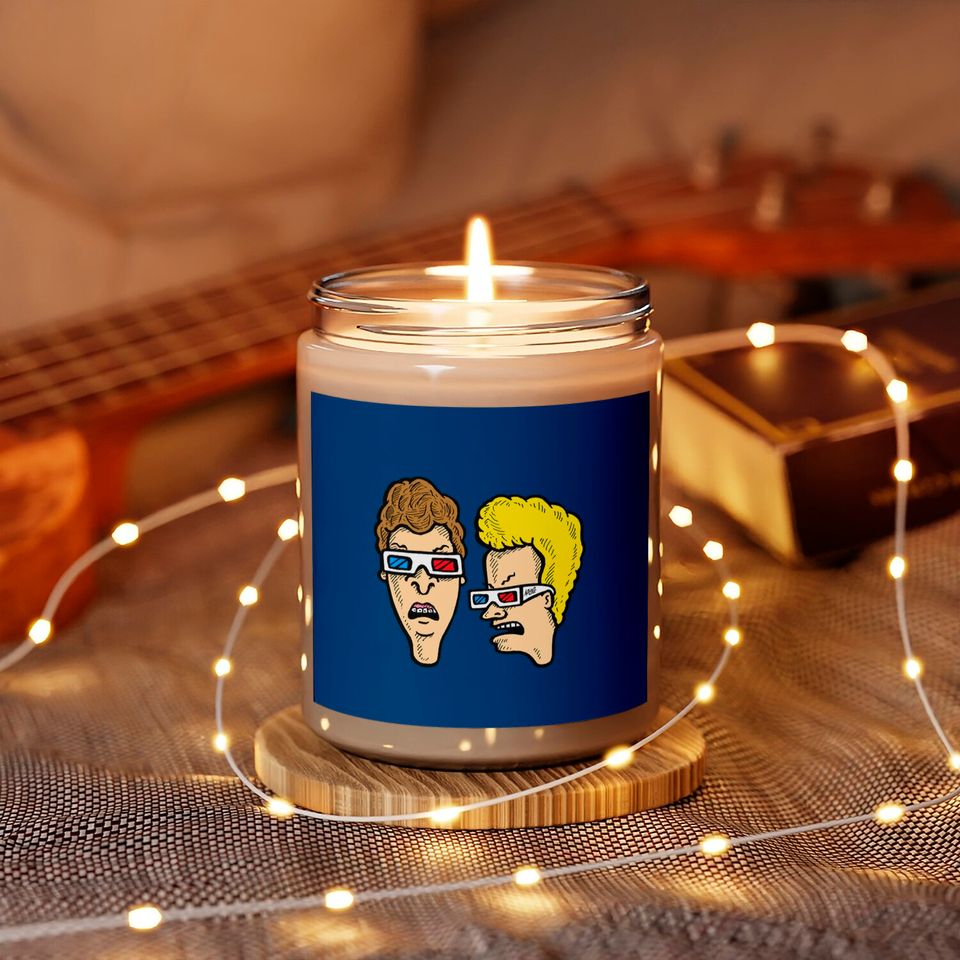 Beavis and Butthead - Dumbasses in 3D - Beavis And Butthead Wearing 3d Glasses - Scented Candles