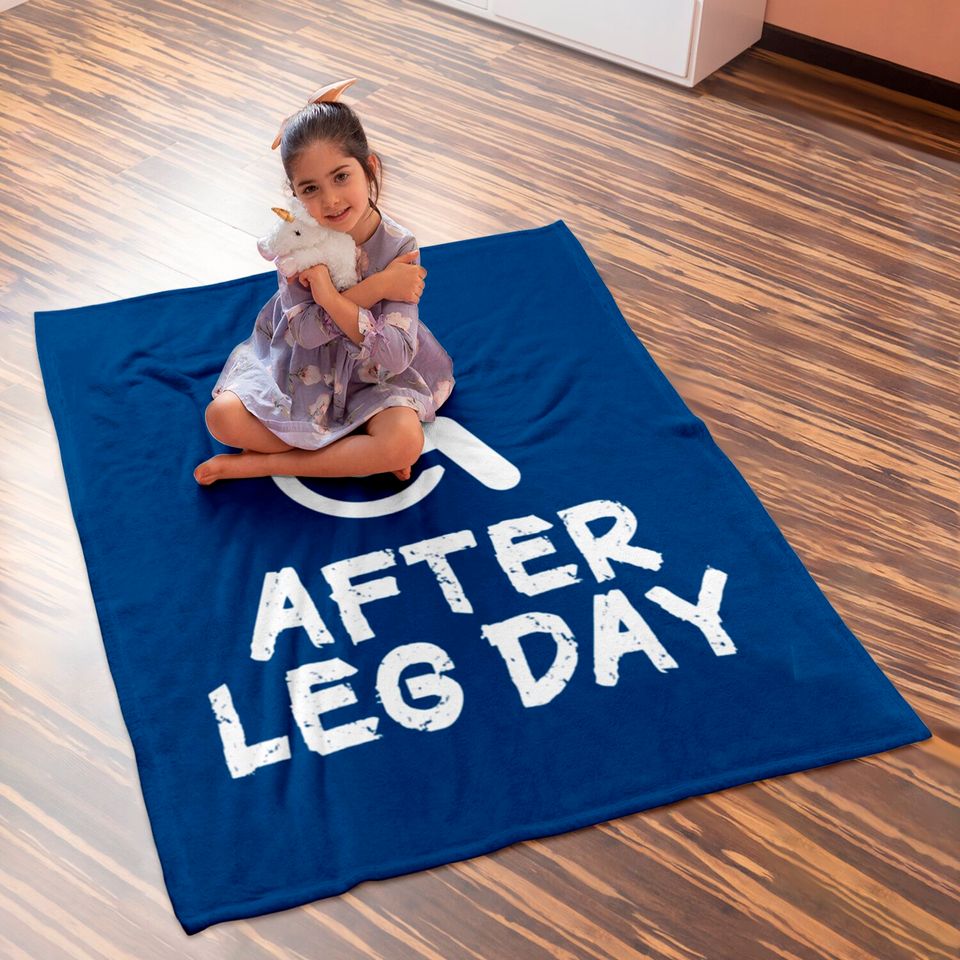 Leg Day Fitness Pumps Gift Idea Baby Blankets