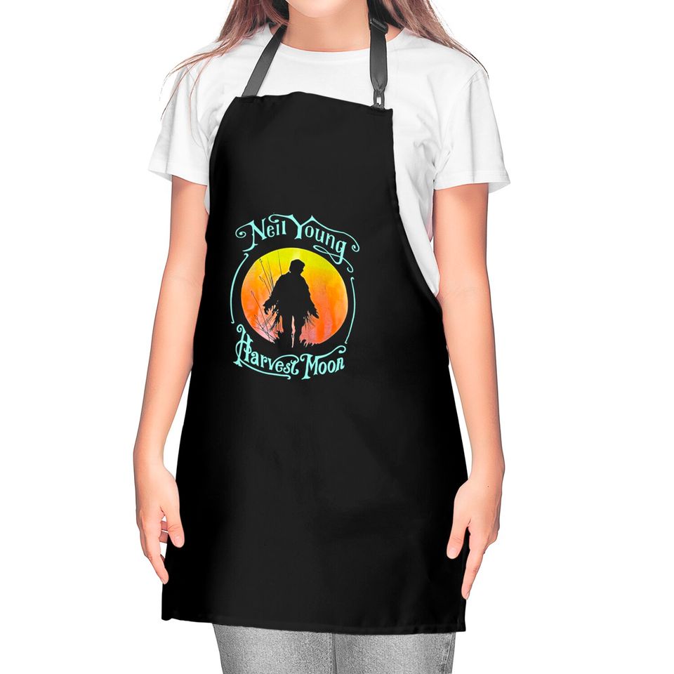 Neil young Kitchen Aprons
