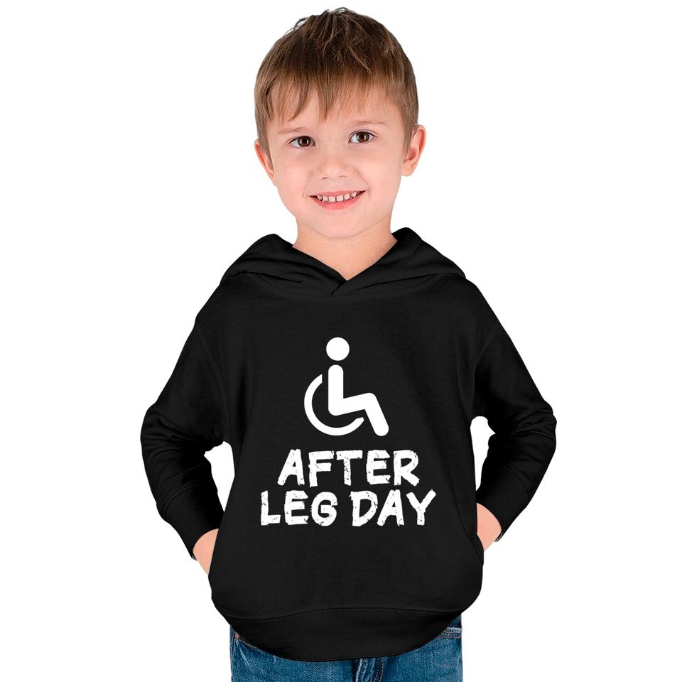 Leg Day Fitness Pumps Gift Idea Kids Pullover Hoodies