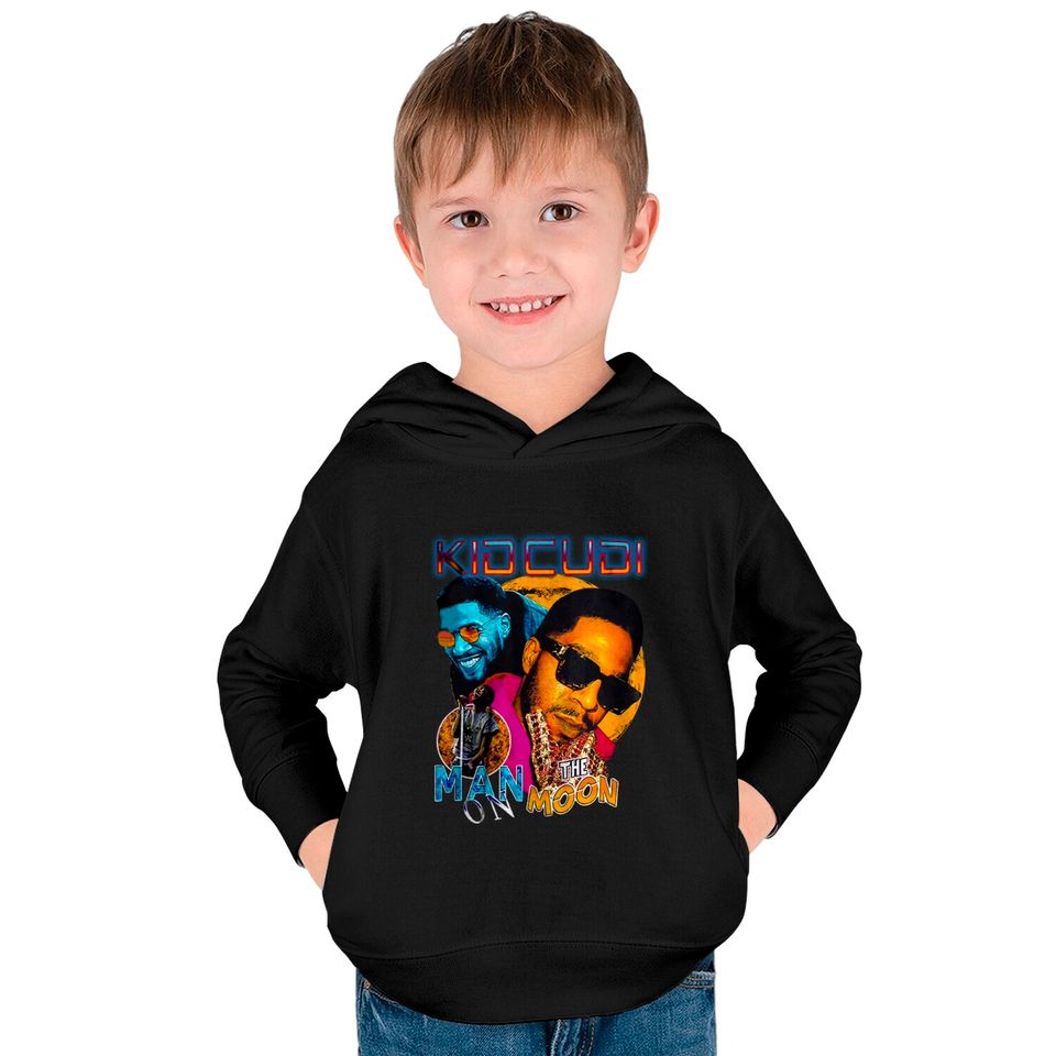 Vintage Kid Cudi 90s Bootleg Kids Pullover Hoodies