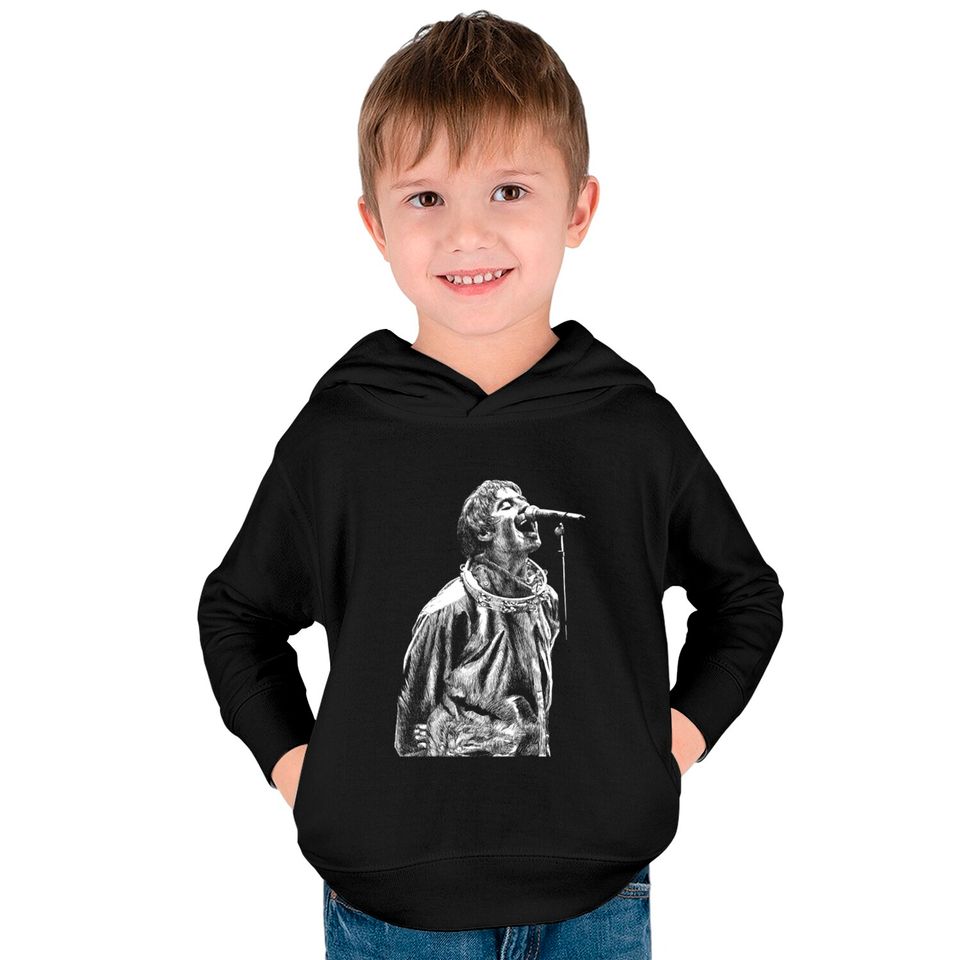 Liam Gallagher - Oasis - Kids Pullover Hoodies