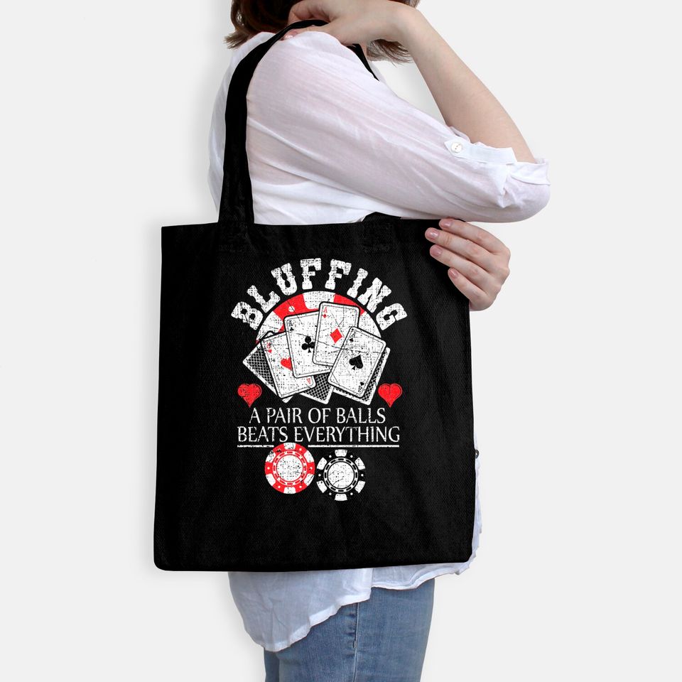Poker Bluffing Balls Distressed Texas Hold Em Cards Bags