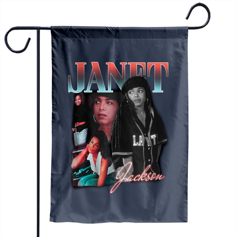 Vintage Style Janet Jackson Graphic Garden Flag