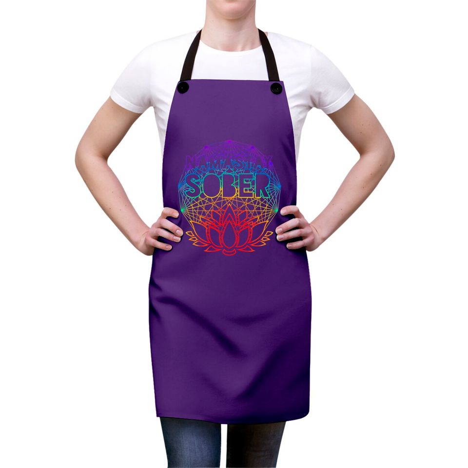 Namastay Sober NA AA Alcoholics Anonymous Sobriety Aprons