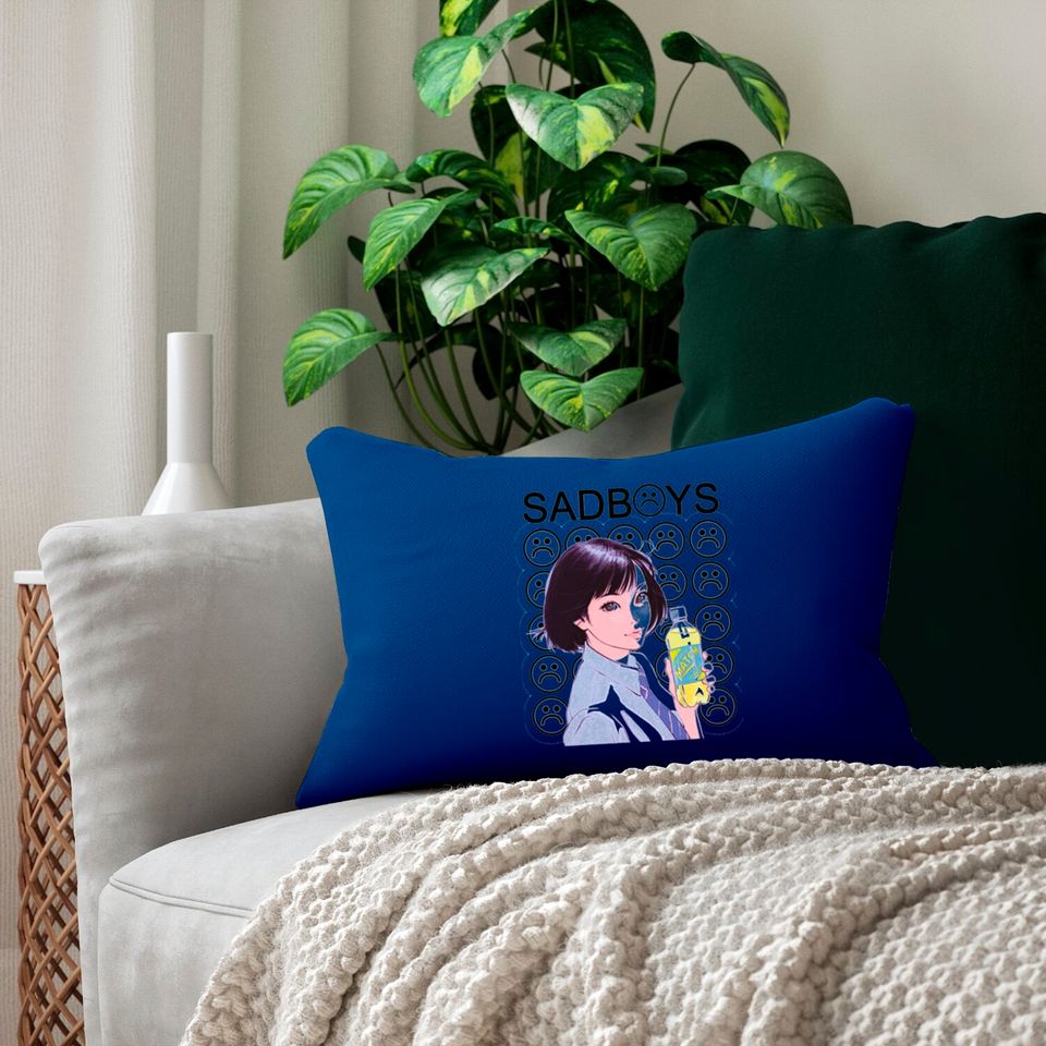 Sad Boys School Girl Lumbar Pillows