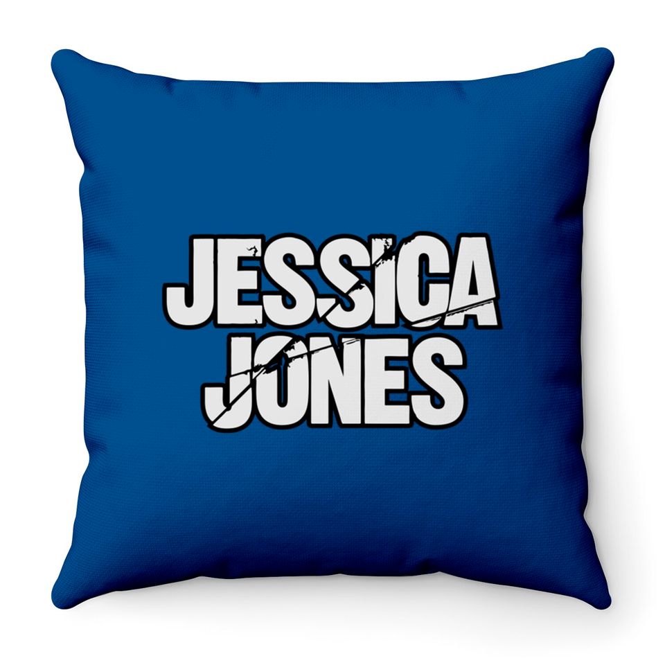 Jessica Jones Logo Throw Pillows
