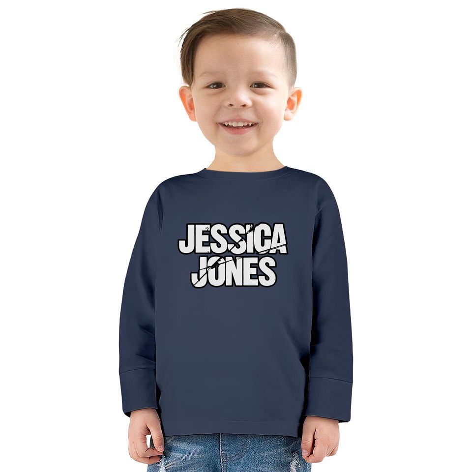 Jessica Jones Logo  Kids Long Sleeve T-Shirts