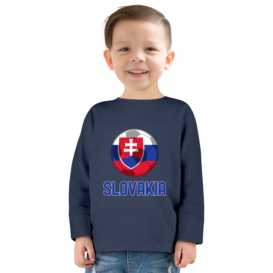 Slovakia 2021 champions soccer euro  Kids Long Sleeve T-Shirts