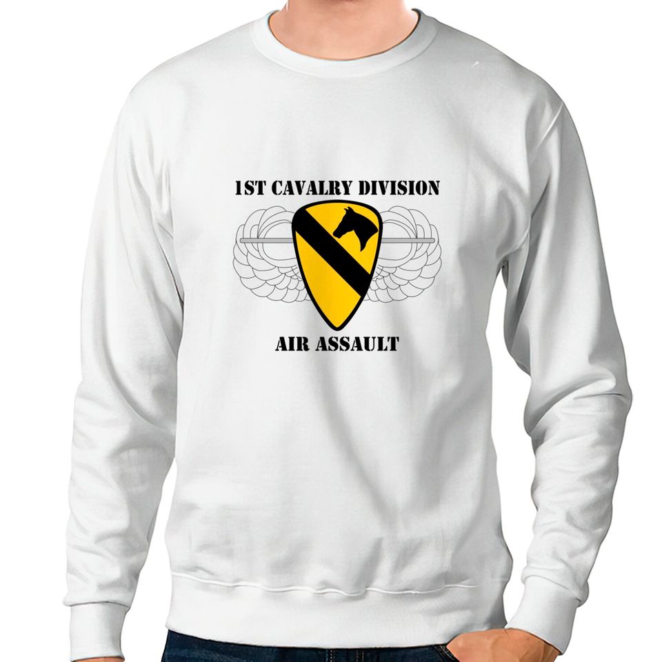 1st Cavalry Division Air Assault W/Text Sweatshirts