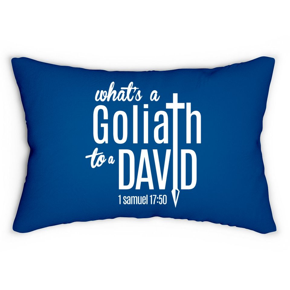 David & Goliath (W) Lumbar Pillows