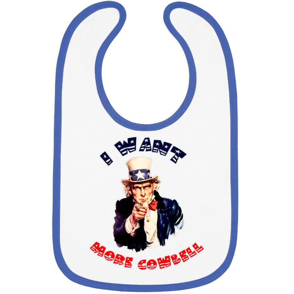 Uncle Sam Wants More Cowbell Bibs