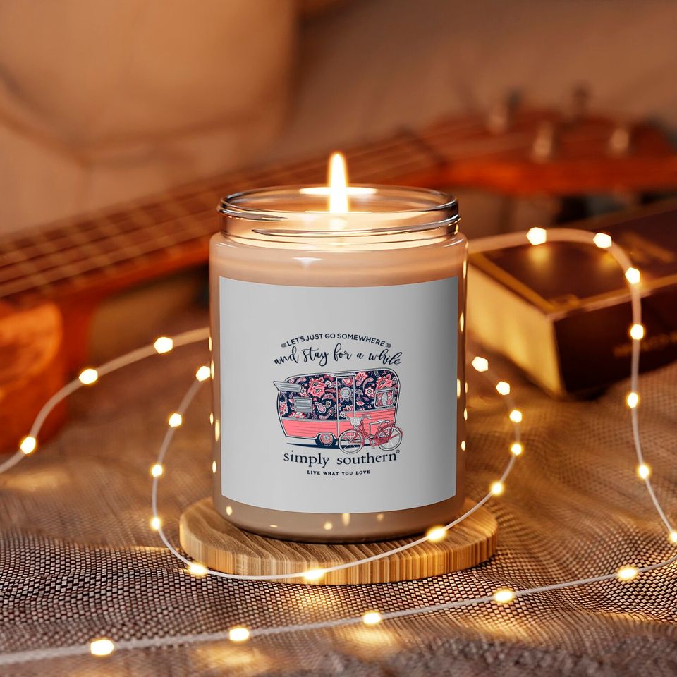 Simply Southern Let's Just Go Somewhere and Stay a While Short Sleeve Scented Candles