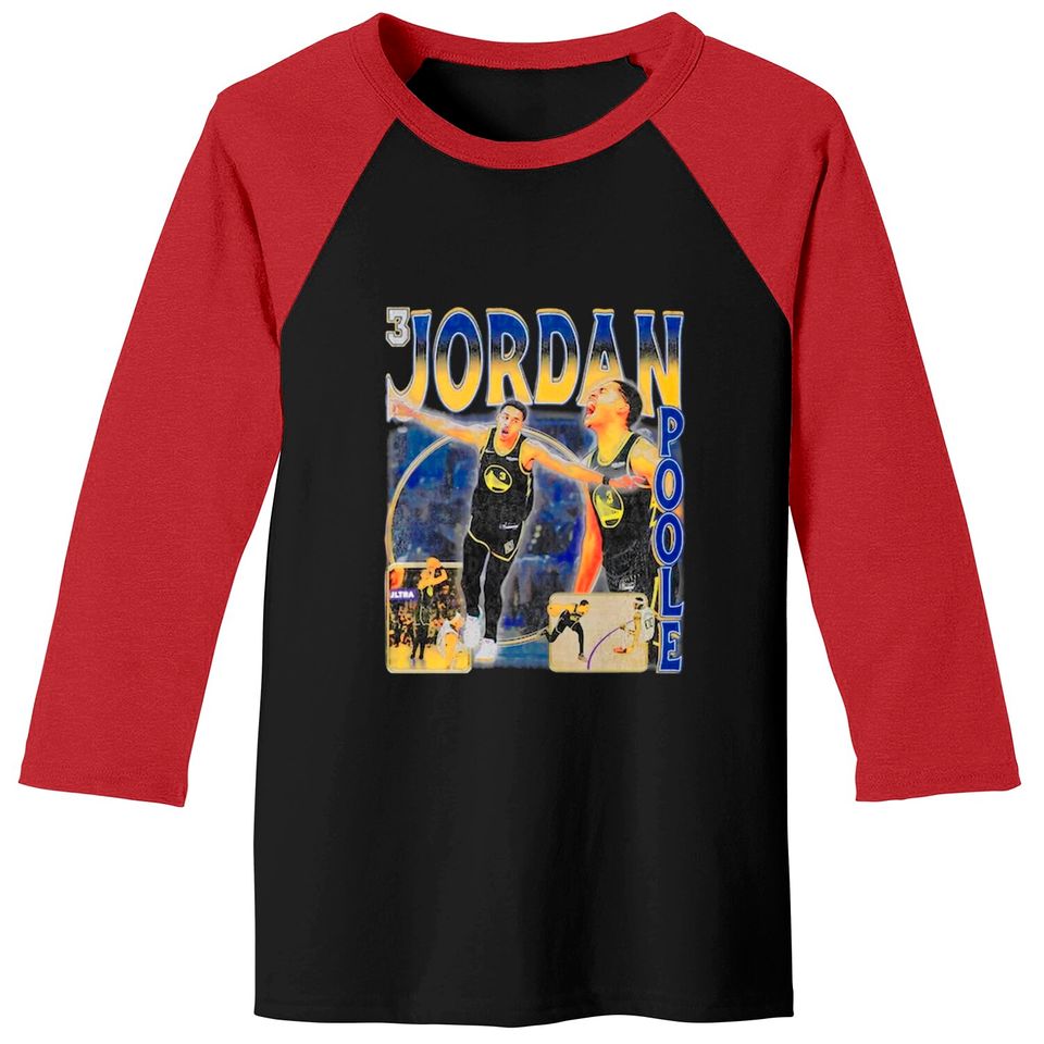 Jordan Poole Vintage Baseball Tees