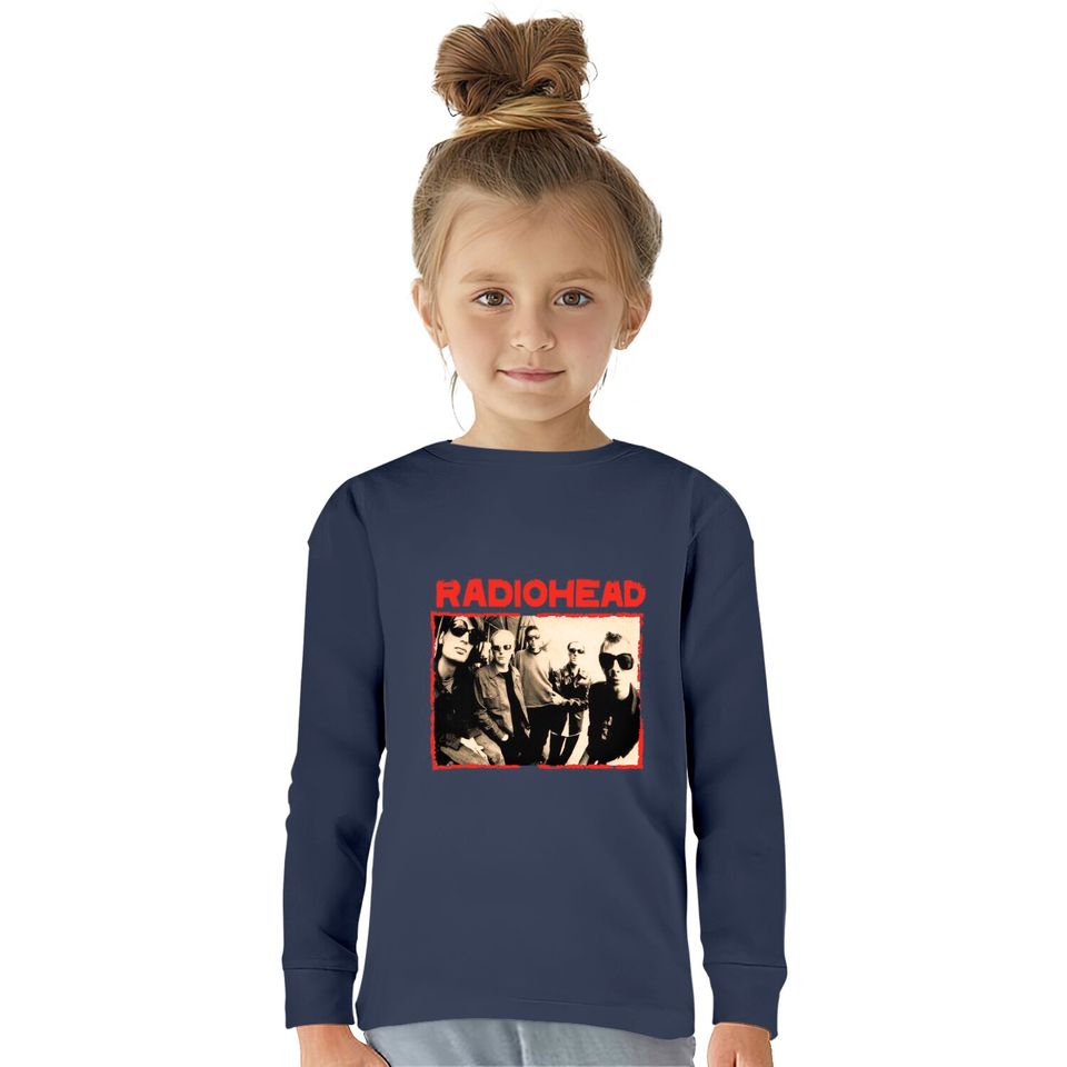 Radiohead Mens Small Vintage Style band tee band  Kids Long Sleeve T-Shirts Vintage band  Kids Long Sleeve T-Shirts
