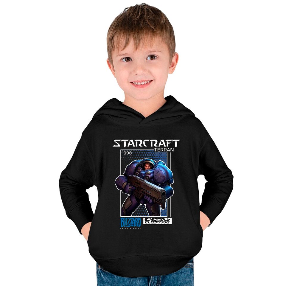 TERRAN 1 - Starcraft - Kids Pullover Hoodies