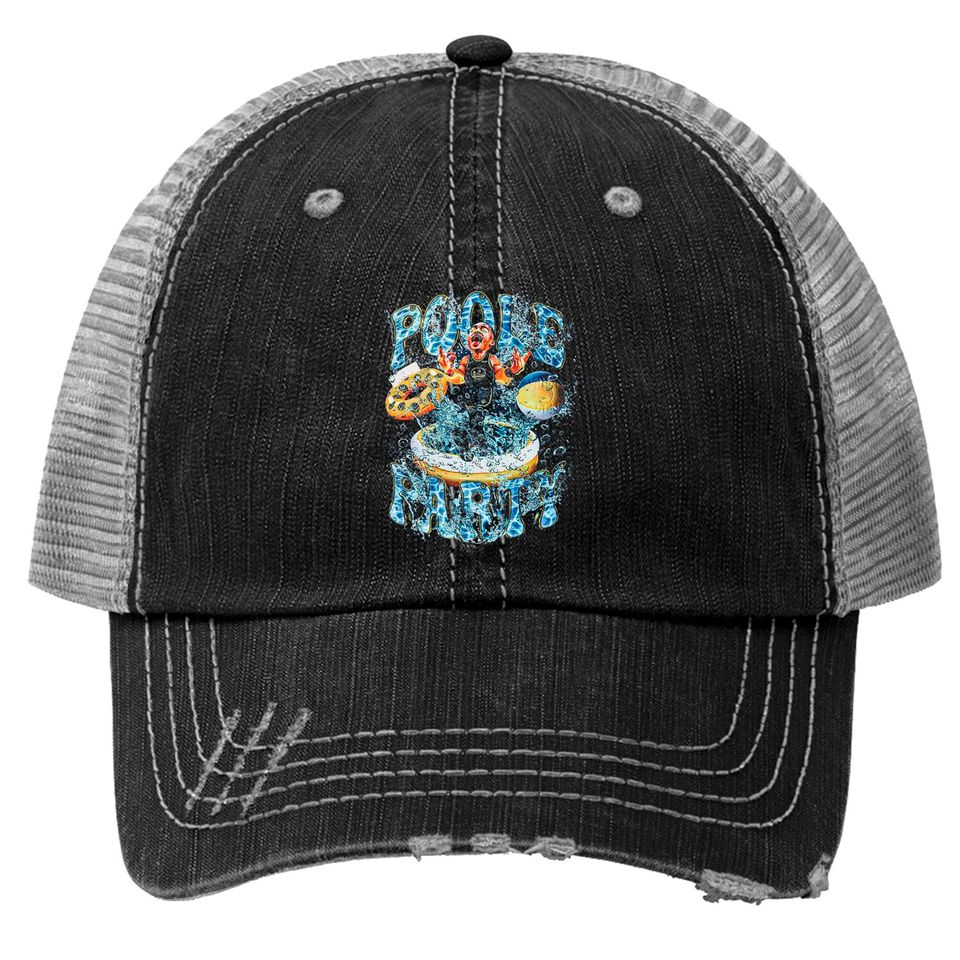 Jordan Poole Party Trucker Hats, Jordan Poole Vintage Trucker Hat, Jordan Poole 90s Bootleg Trucker Hat