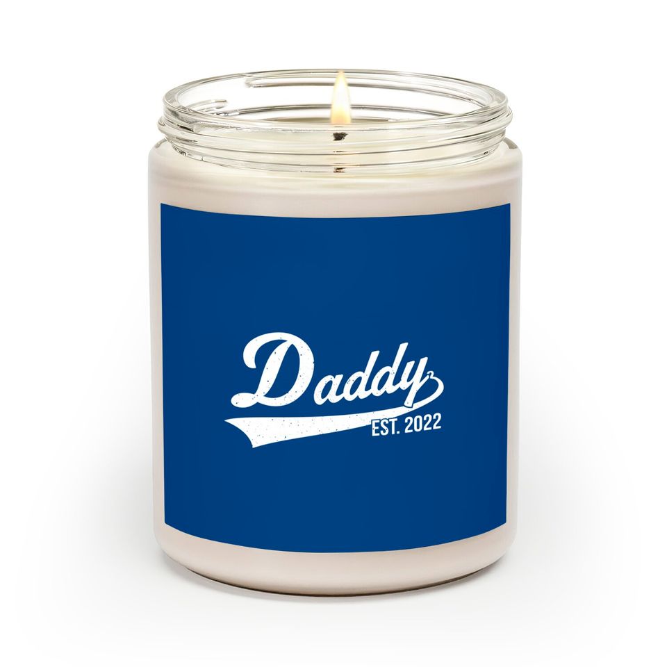 1st Time Dad EST 2022 New First Fathers Hood Day Daddy 2022 Scented Candles