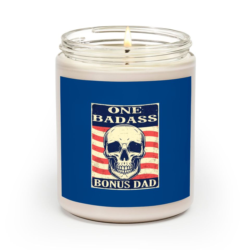 One-Badass-Bonus-Step-Dad-Birthday-Gift Scented Candles