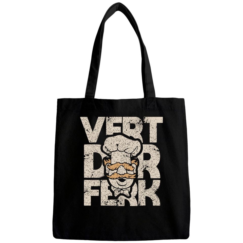 vert der ferk swedish cheff meme vintage distressed cream - Vert Der Ferk Chef - Bags
