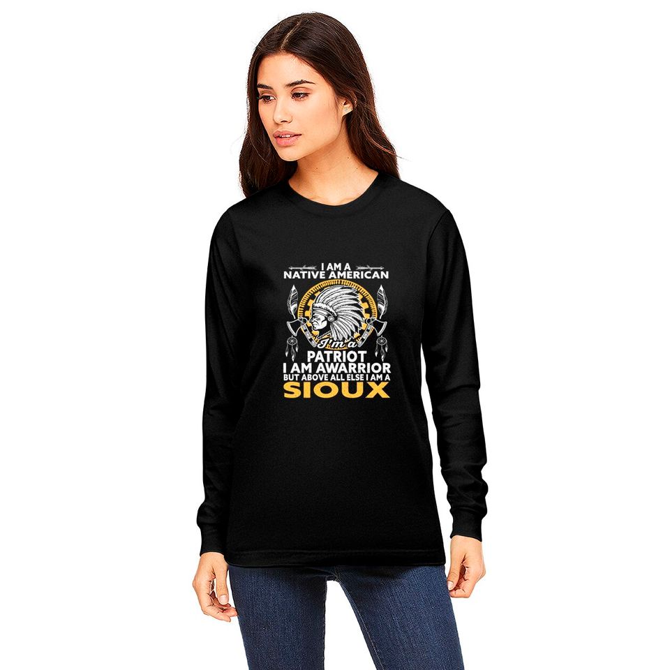 Sioux Tribe Native American Indian America Long Sleeves