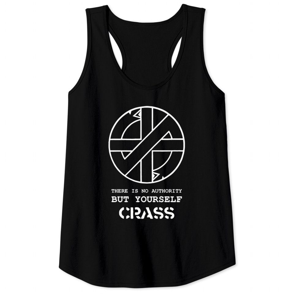 Crass There Is No Authority But Yourself Tank Tops