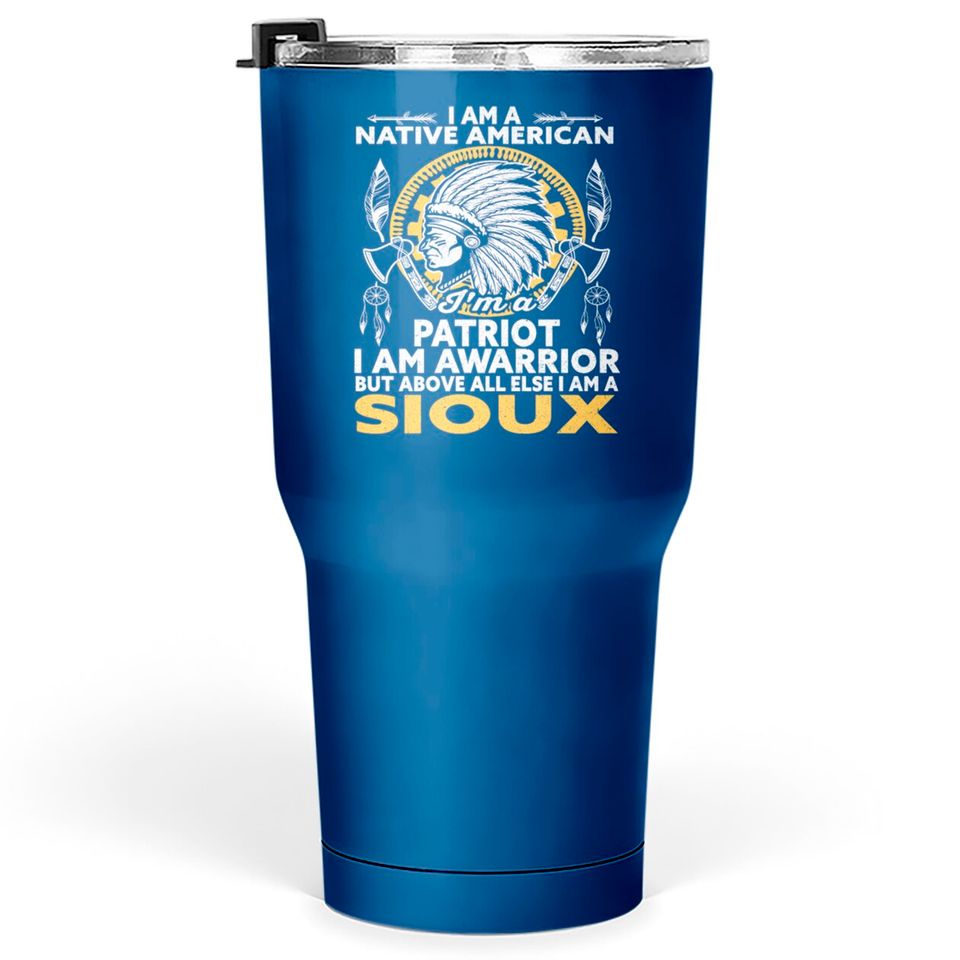 Sioux Tribe Native American Indian America Tumblers 30 oz