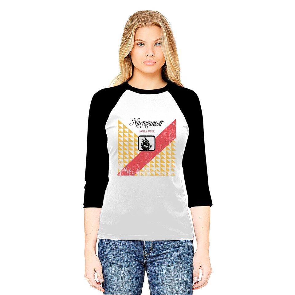 Narragansett label from Jaws, distressed - Jaws - Baseball Tees