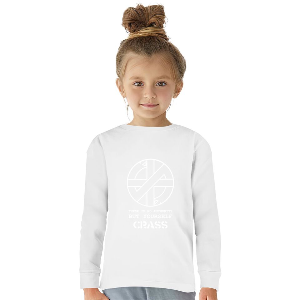 Crass There Is No Authority But Yourself  Kids Long Sleeve T-Shirts