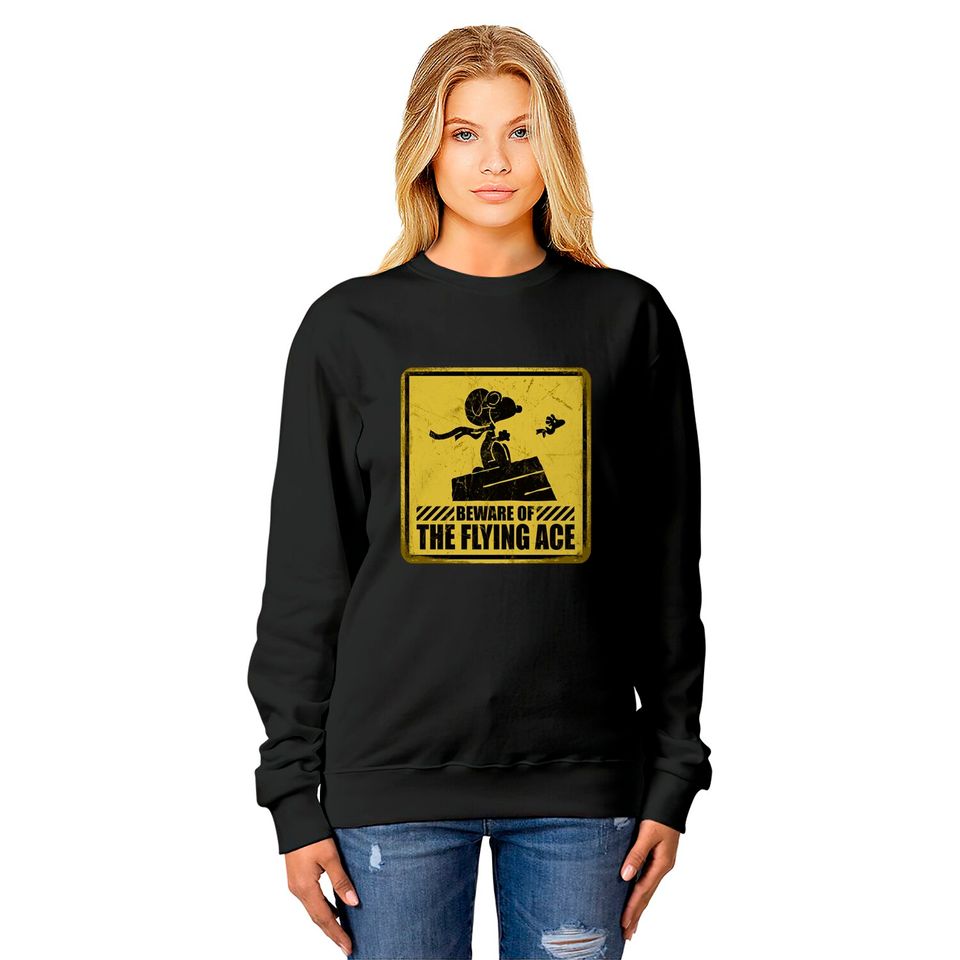 Beware of the Flying Ace - Snoopy - Sweatshirts