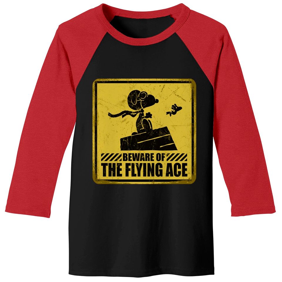 Beware of the Flying Ace - Snoopy - Baseball Tees