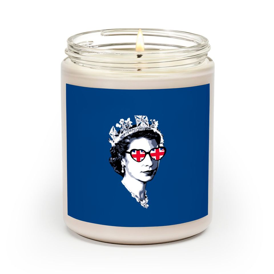 Queen Elizabeth II UK Flag Heart Sunglasses - Queen Elizabeth Ii - Scented Candles