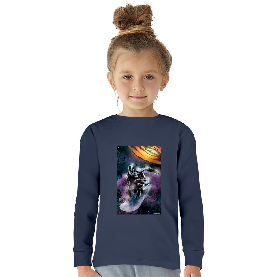 The Savior of Galaxies - Silver Surfer -  Kids Long Sleeve T-Shirts