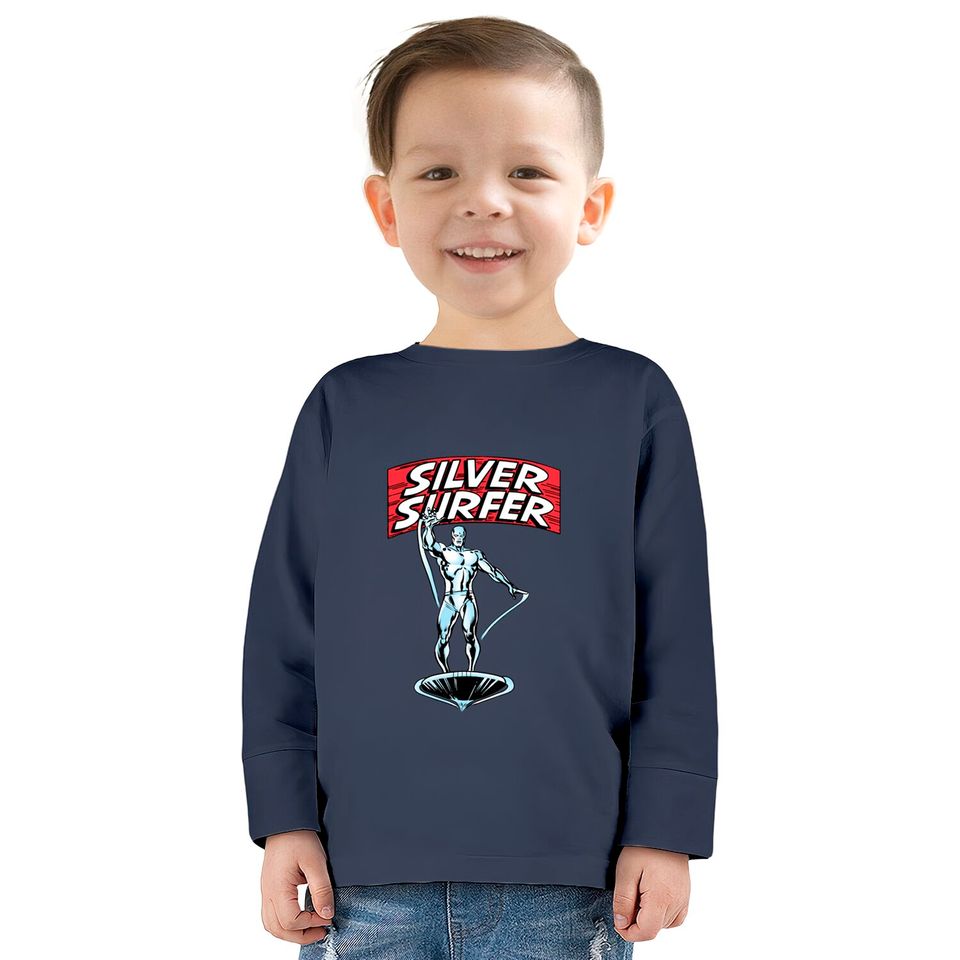 The Silver Surfer - Silver Surfer -  Kids Long Sleeve T-Shirts