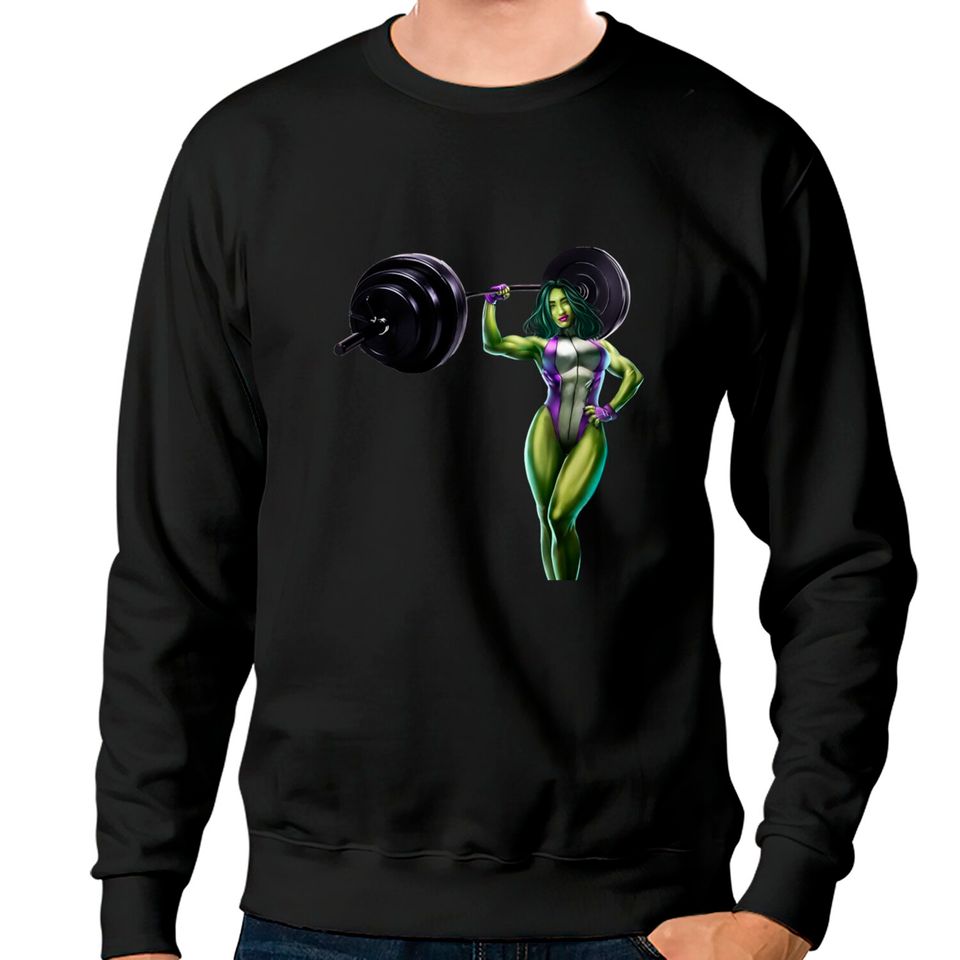 She-Green-Angry lady - Hulk - Sweatshirts
