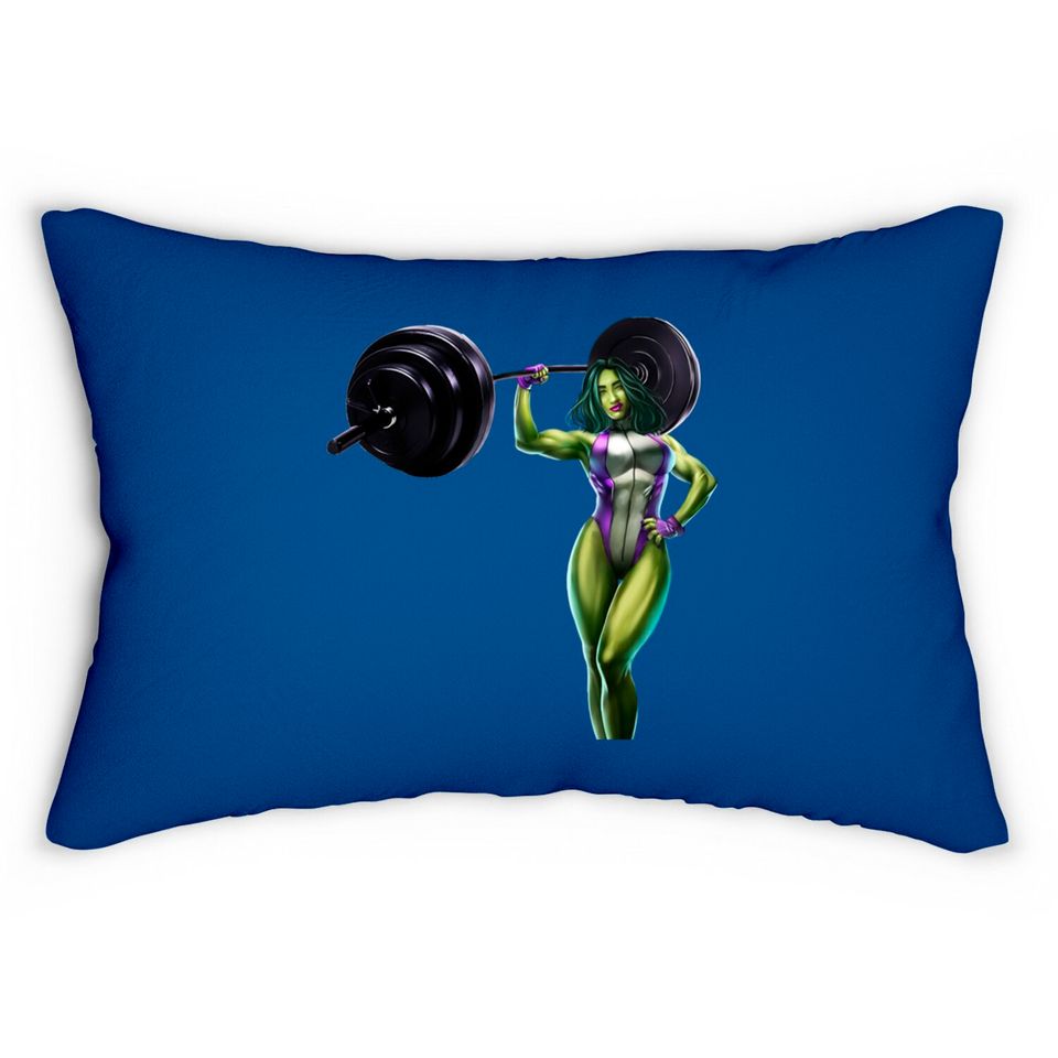 She-Green-Angry lady - Hulk - Lumbar Pillows