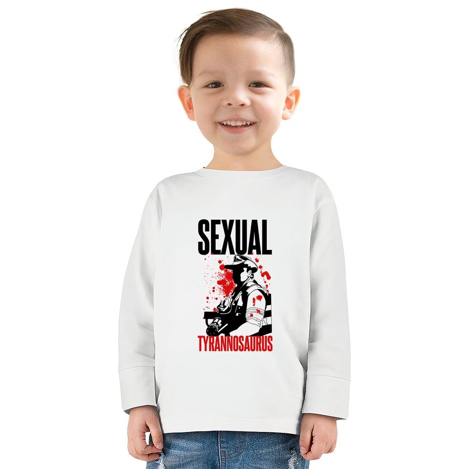 Blaine - Sexual Tyrannosaurus - Predator -  Kids Long Sleeve T-Shirts
