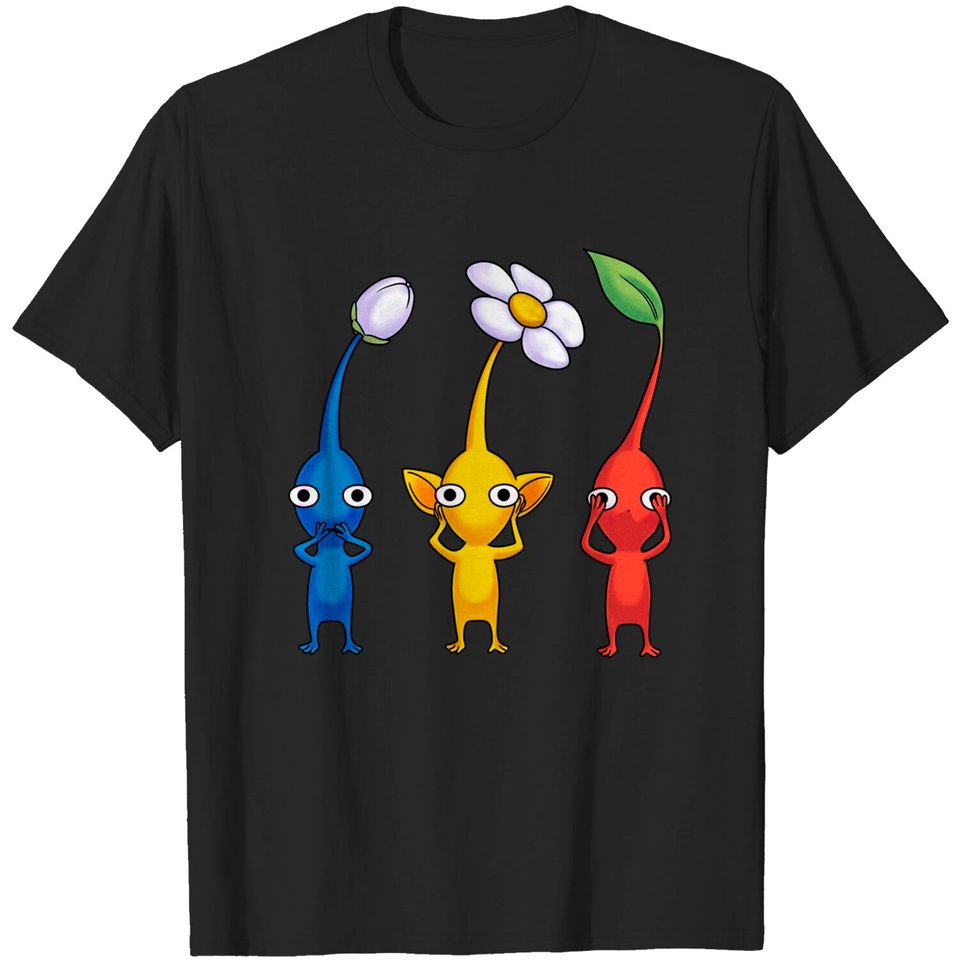 Three wise pikmin - Gamer - T-Shirt