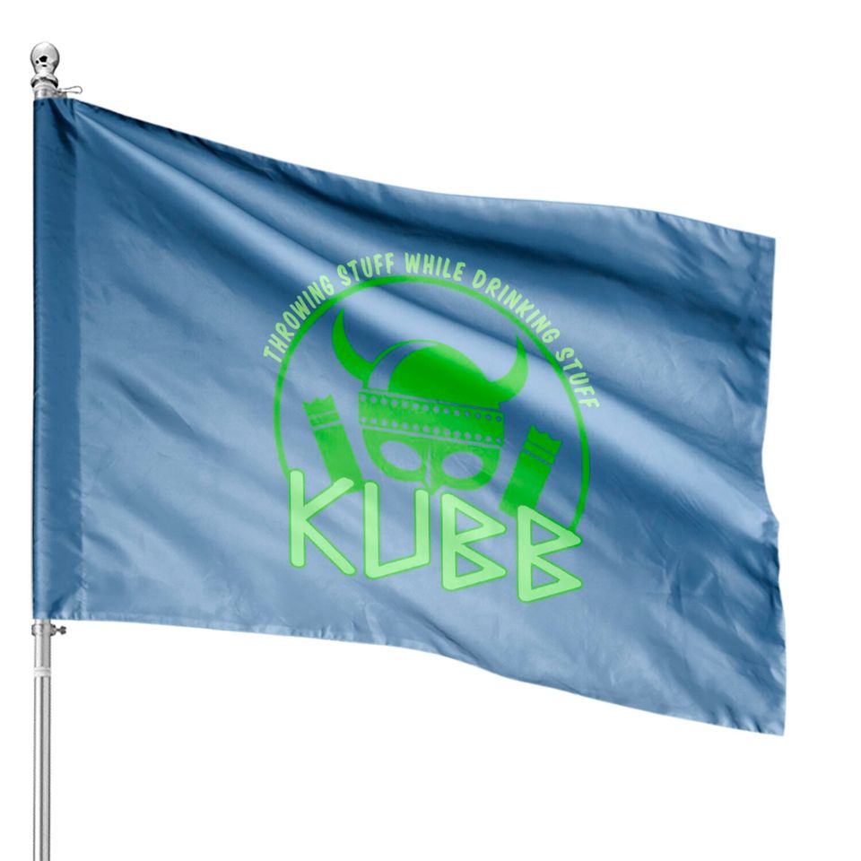 Kubb Viking Chess and Party House Flags - Kubb Game - House Flags