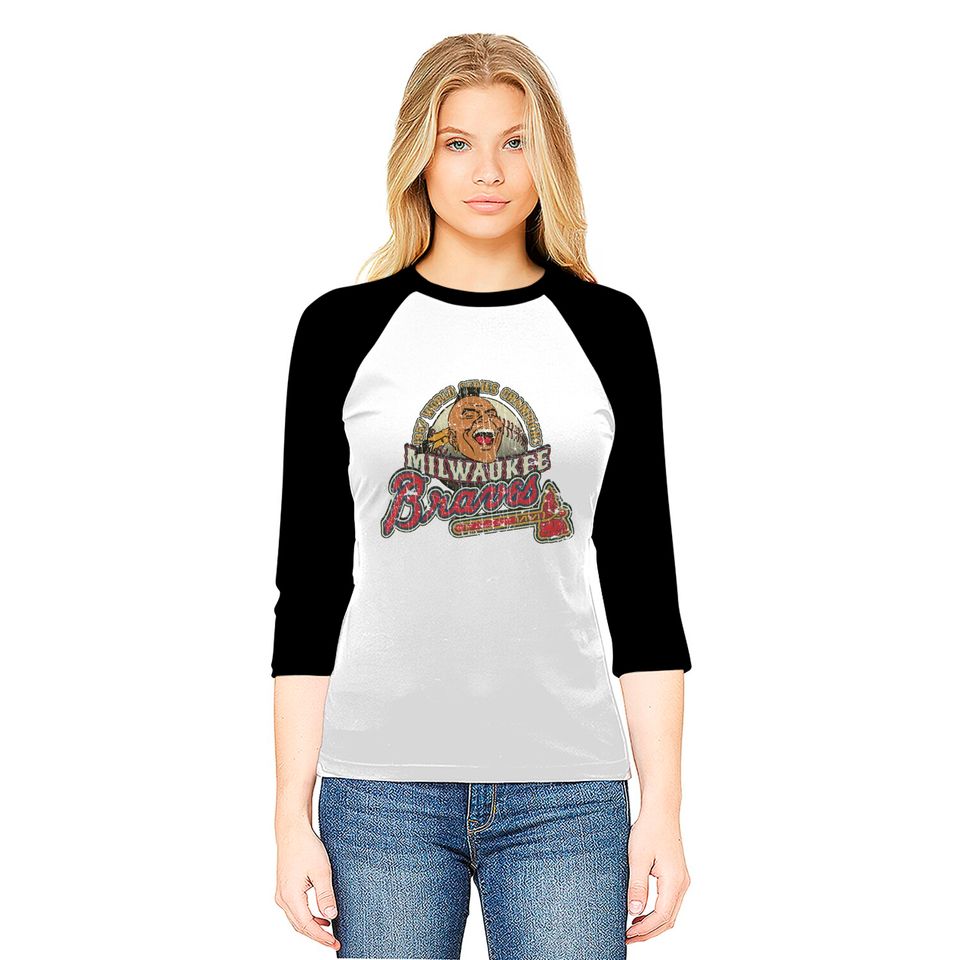 Milwaukee Braves World Champions 1957 - Baseball - Baseball Tees