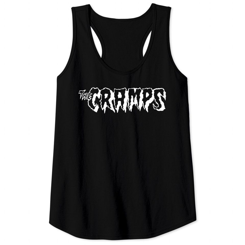 The Cramps Unisex Tank Tops: Logo - White (Red)