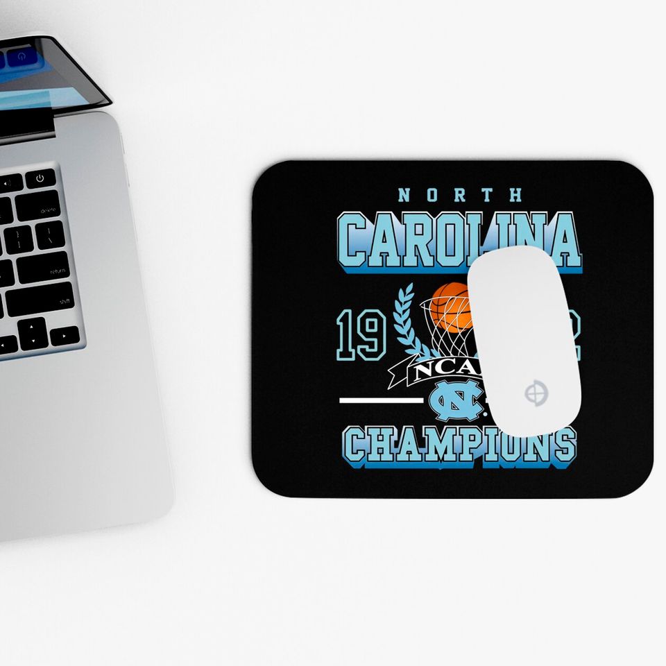 Vintage UNC Collegiate 82 Champions Mouse Pads, University Of Basketball