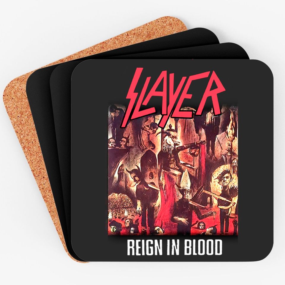 Slayer Reign In Blood Thrash Metal  Coaster Coasters