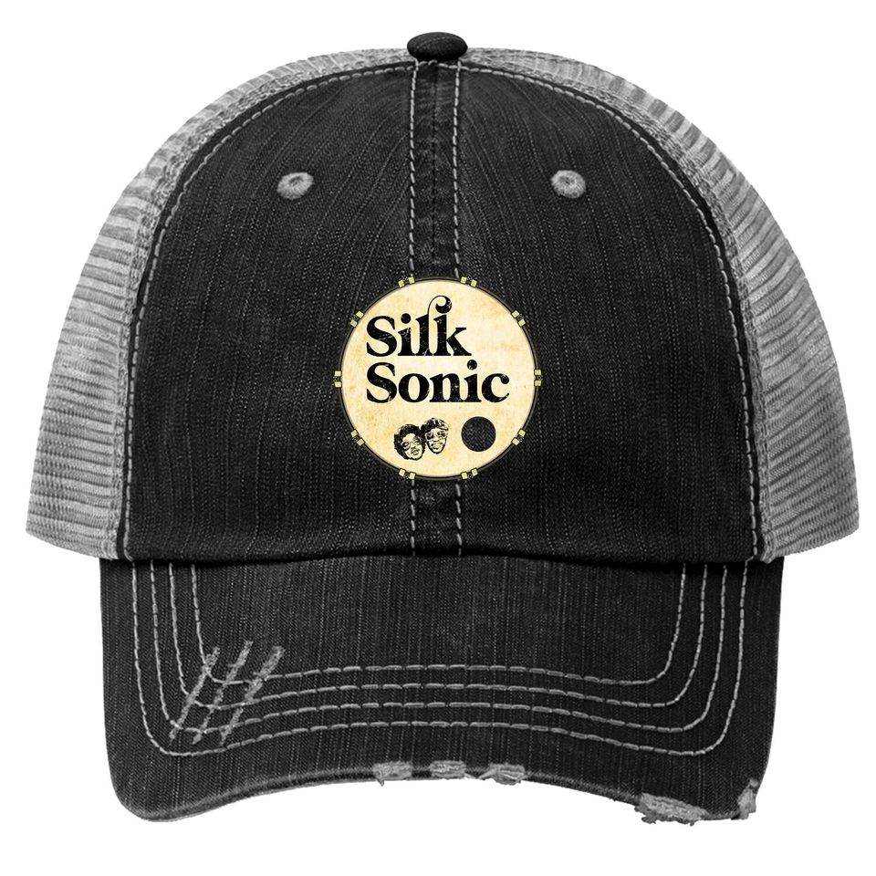 Classic Fans Worn Out Silk Bass Drum Head Sonic Cute Fans Classic Trucker Hats